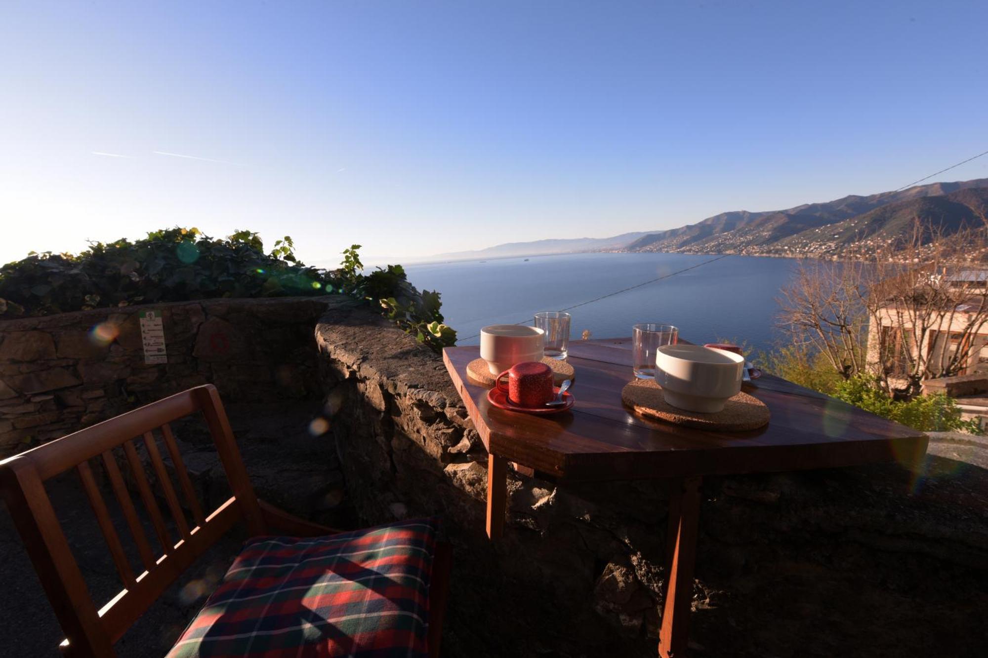 Appartamento Hikers' Nest With Sea View San Rocco  Esterno foto